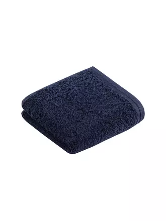 VOSSEN | Serviette d'invité VEGAN LIFE 40x60cm Blackberry | dunkelblau